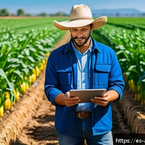 Home 17 농업환경기술자 연봉 수준과 협상 방법 - A professional agronomist in a vibrant Mexican agricultural field, wearing neat business casual atti...